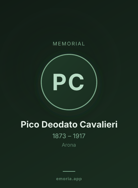 Memorial portrait of Pico Deodato Cavalieri