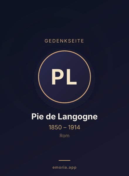 Gedenkportrait von Pie de Langogne