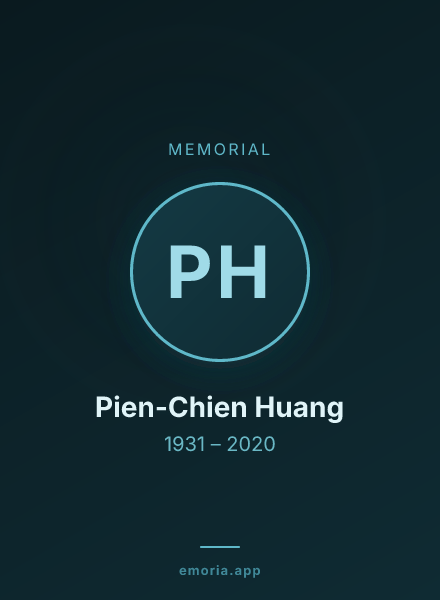 Memorial portrait of Pien-Chien Huang
