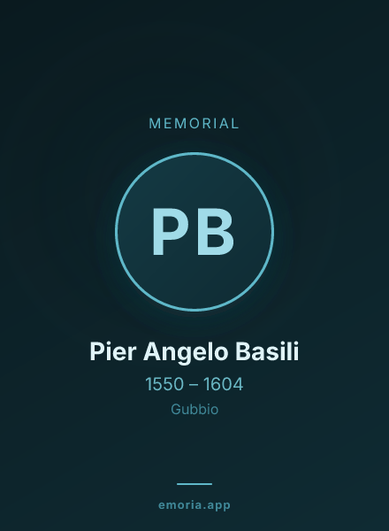 Memorial portrait of Pier Angelo Basili
