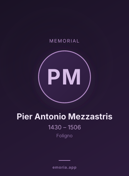 Memorial portrait of Pier Antonio Mezzastris