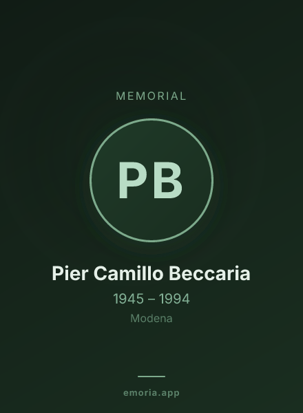 Memorial portrait of Pier Camillo Beccaria