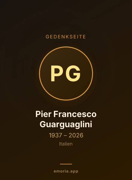 Gedenkportrait von Pier Francesco Guarguaglini