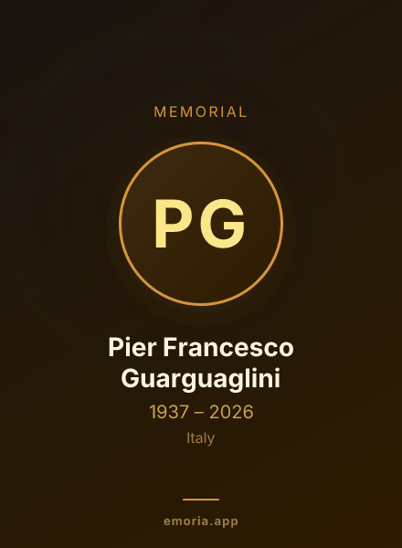 Memorial portrait of Pier Francesco Guarguaglini