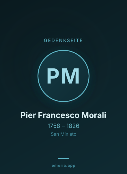 Gedenkportrait von Pier Francesco Morali