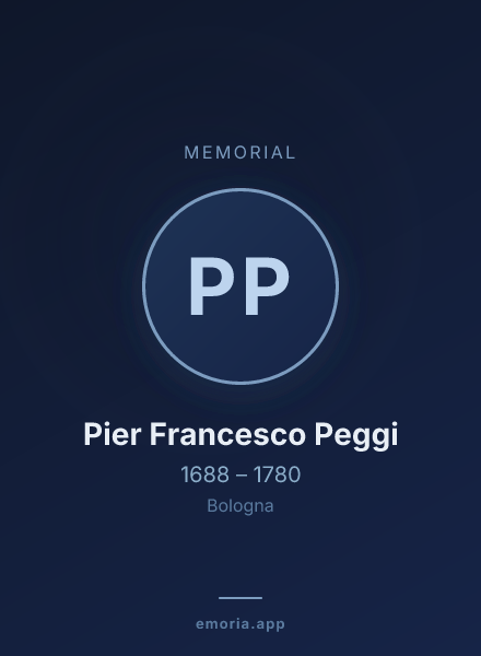 Memorial portrait of Pier Francesco Peggi