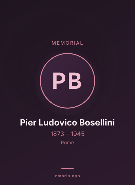 Memorial portrait of Pier Ludovico Bosellini