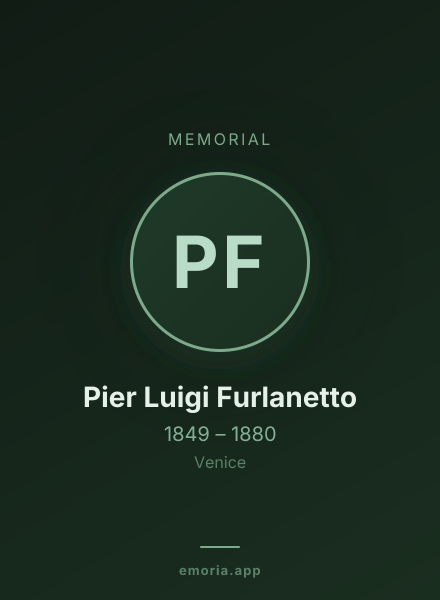 Memorial portrait of Pier Luigi Furlanetto