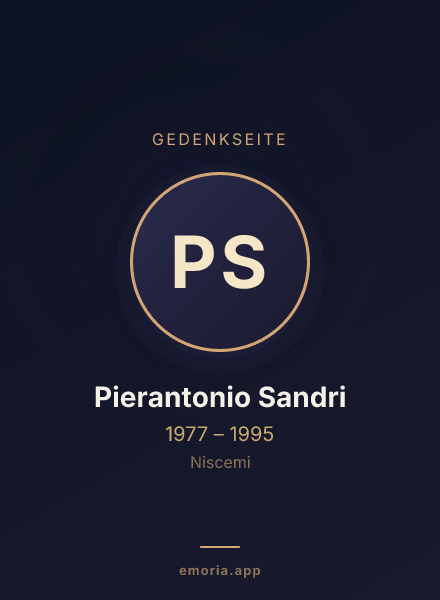 Gedenkportrait von Pierantonio Sandri