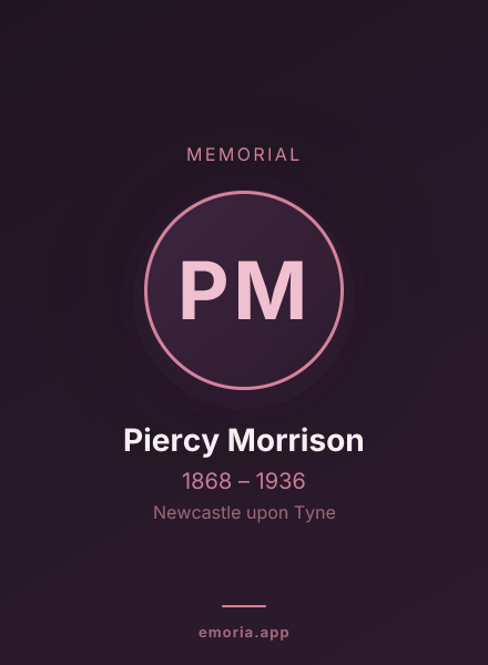 Memorial portrait of Piercy Morrison