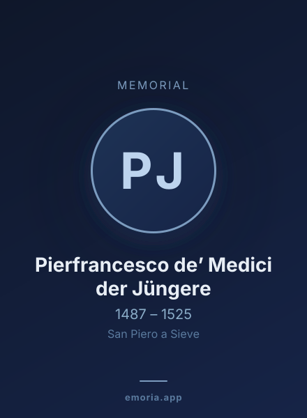 Memorial portrait of Pierfrancesco de’ Medici der Jüngere