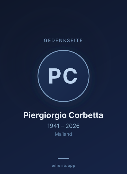 Gedenkportrait von Piergiorgio Corbetta