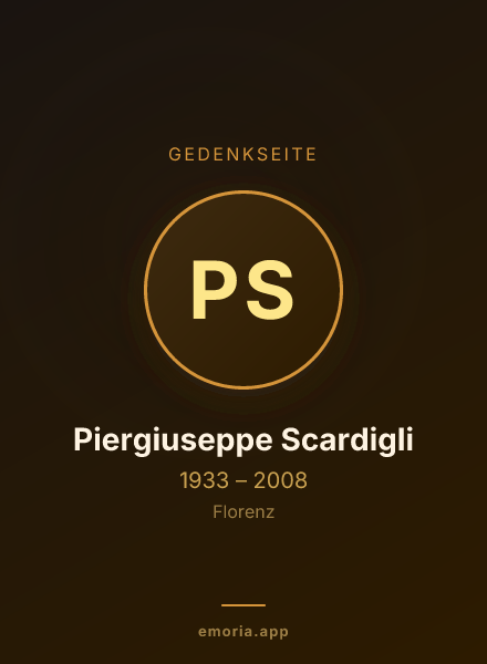 Gedenkportrait von Piergiuseppe Scardigli