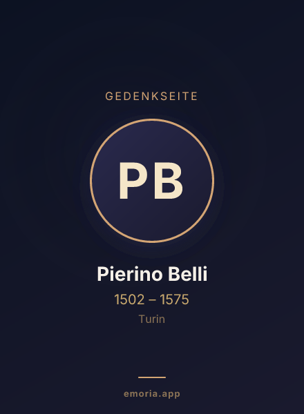 Gedenkportrait von Pierino Belli