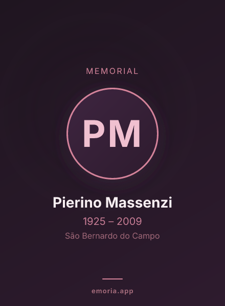 Memorial portrait of Pierino Massenzi