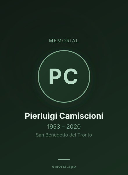 Memorial portrait of Pierluigi Camiscioni