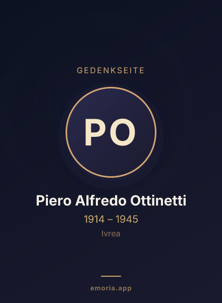 Gedenkportrait von Piero Alfredo Ottinetti