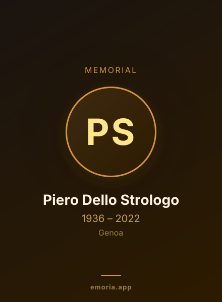 Memorial portrait of Piero Dello Strologo