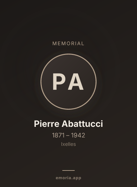 Memorial portrait of Pierre Abattucci