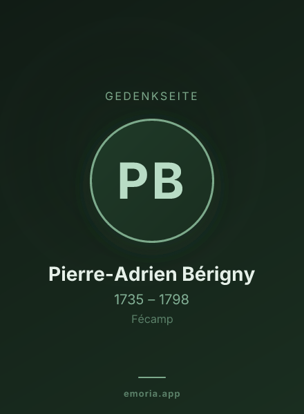 Gedenkportrait von Pierre-Adrien Bérigny