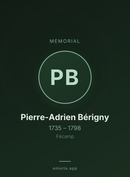 Memorial portrait of Pierre-Adrien Bérigny