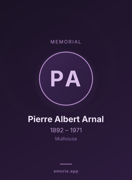 Memorial portrait of Pierre Albert Arnal