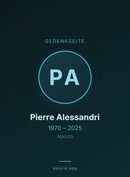 Gedenkportrait von Pierre Alessandri