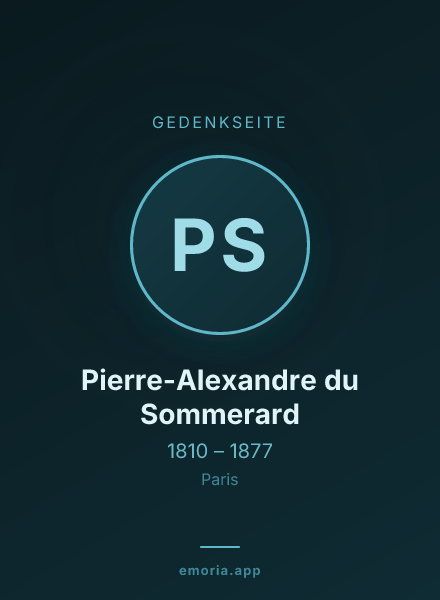 Gedenkportrait von Pierre-Alexandre du Sommerard