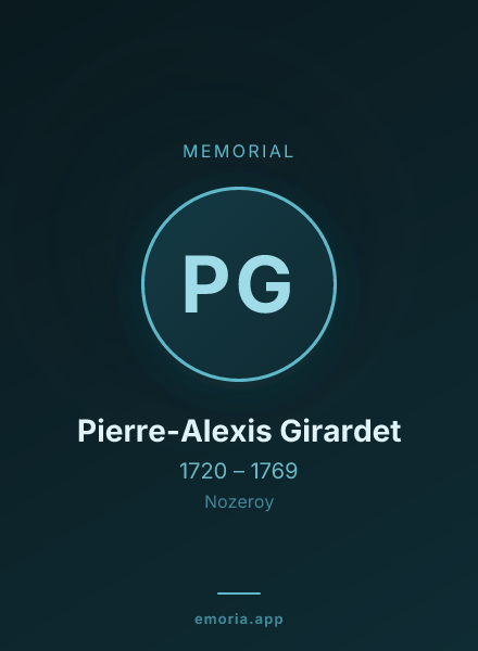 Memorial portrait of Pierre-Alexis Girardet