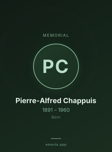 Memorial portrait of Pierre-Alfred Chappuis