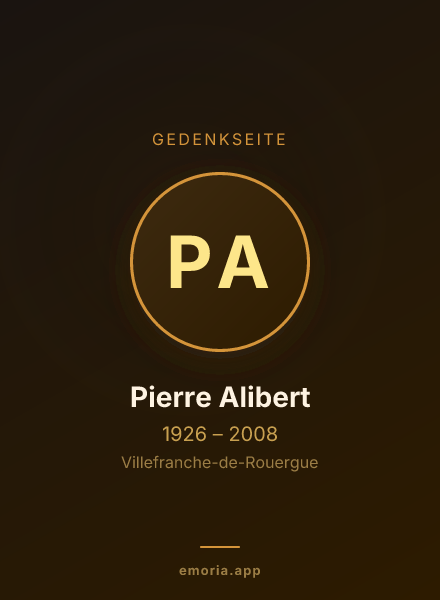 Gedenkportrait von Pierre Alibert