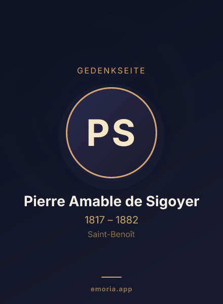 Gedenkportrait von Pierre Amable de Sigoyer