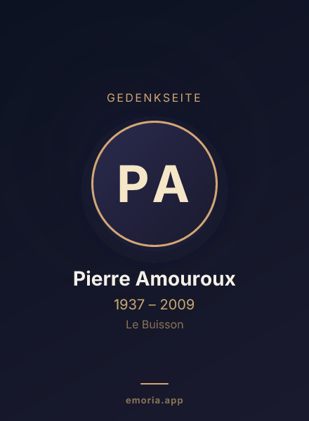 Gedenkportrait von Pierre Amouroux
