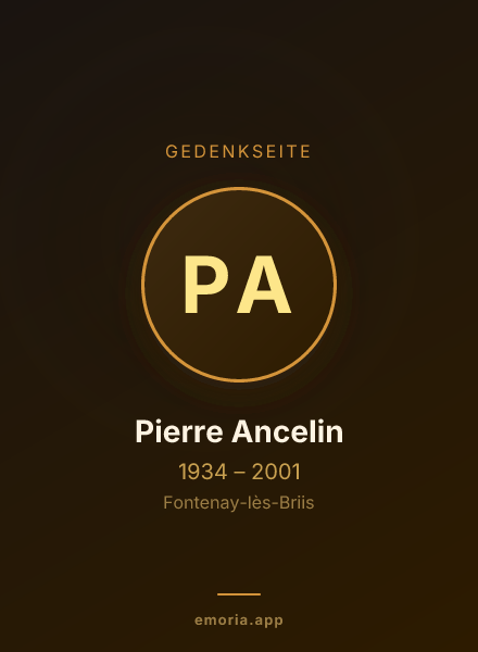 Gedenkportrait von Pierre Ancelin