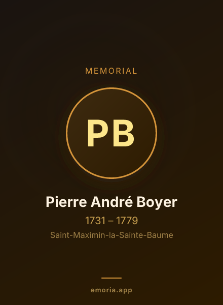 Memorial portrait of Pierre André Boyer
