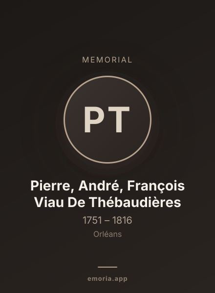 Memorial portrait of Pierre, André, François Viau De Thébaudières