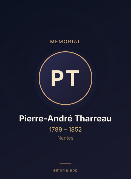 Memorial portrait of Pierre-André Tharreau