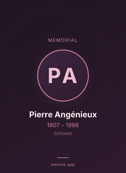 Memorial portrait of Pierre Angénieux