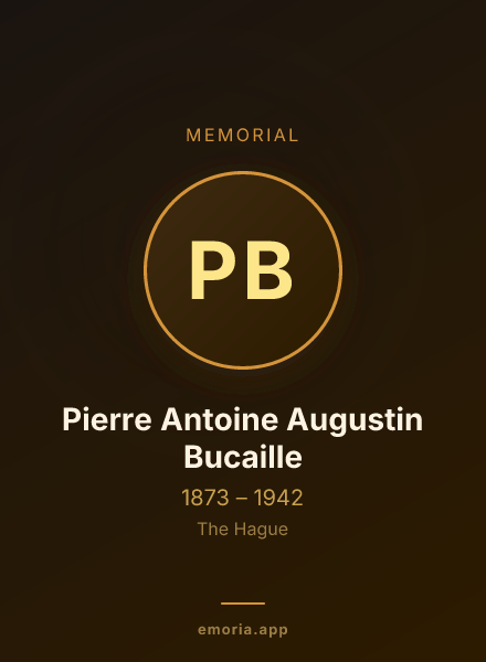 Memorial portrait of Pierre Antoine Augustin Bucaille