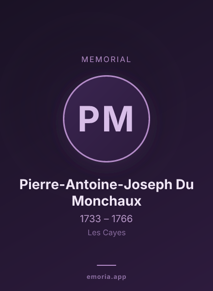 Memorial portrait of Pierre-Antoine-Joseph Du Monchaux