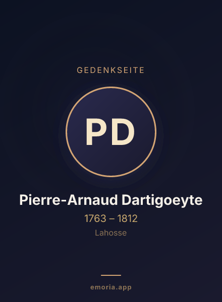 Gedenkportrait von Pierre-Arnaud Dartigoeyte