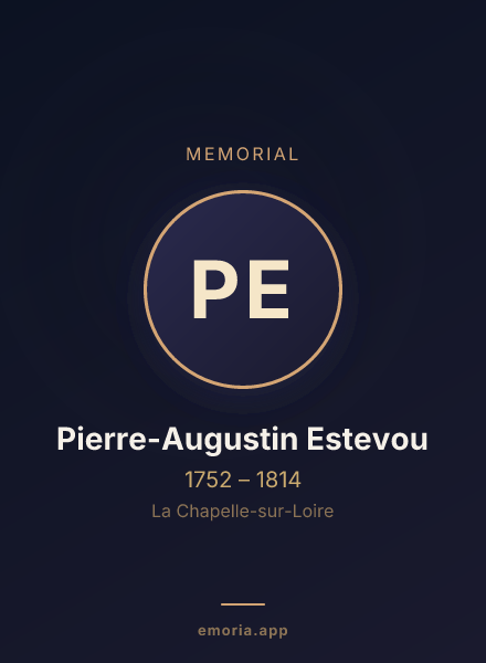 Memorial portrait of Pierre-Augustin Estevou