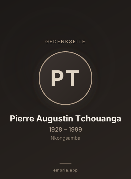 Gedenkportrait von Pierre Augustin Tchouanga