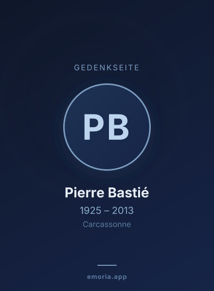 Gedenkportrait von Pierre Bastié