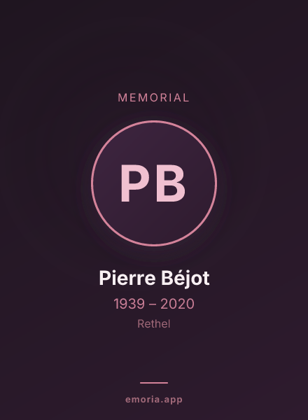 Memorial portrait of Pierre Béjot