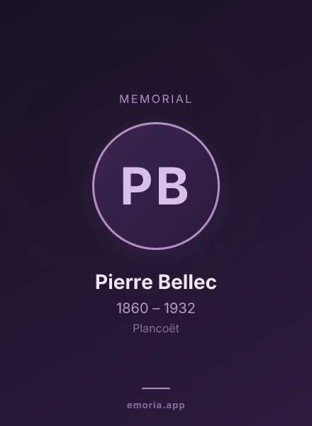 Memorial portrait of Pierre Bellec