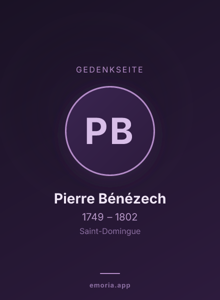 Gedenkportrait von Pierre Bénézech