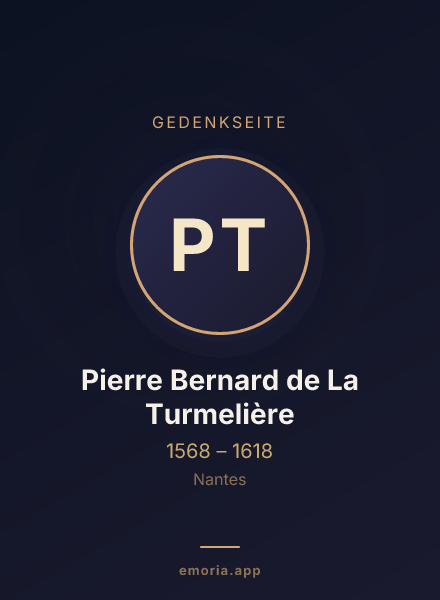 Gedenkportrait von Pierre Bernard de La Turmelière