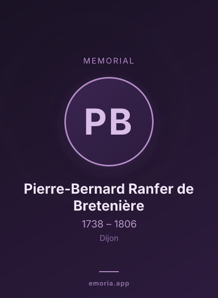 Memorial portrait of Pierre-Bernard Ranfer de Bretenière