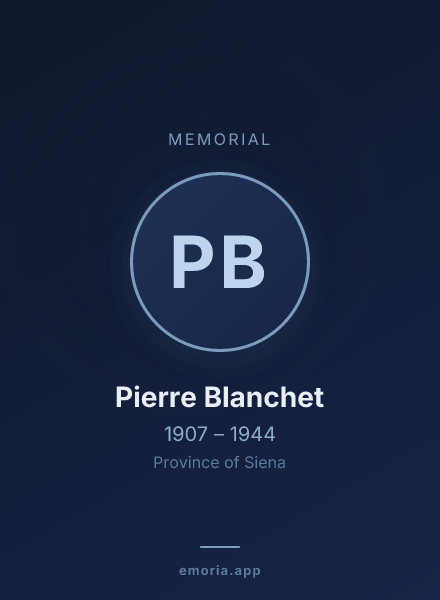 Memorial portrait of Pierre Blanchet
